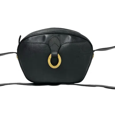 Pre-owned Dior Christian  Black Leather Pvc Pochette Shoulder Bag ()