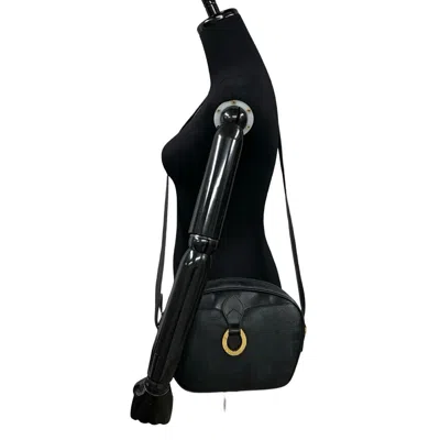 Pre-owned Dior Christian  Black Leather Pvc Pochette Shoulder Bag ()