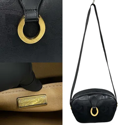 Pre-owned Dior Christian  Black Leather Pvc Pochette Shoulder Bag ()