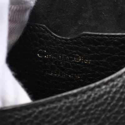 Pre-owned Dior Christian  Black Leather Shoulder Bag ()