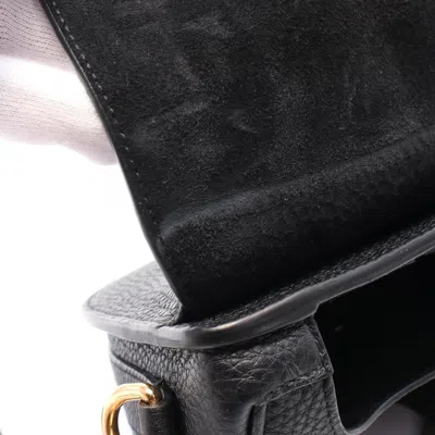 Pre-owned Dior Christian  Black Leather Shoulder Bag ()