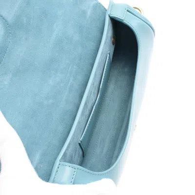 Pre-owned Dior Christian  Blue Leather Shoulder Bag ()