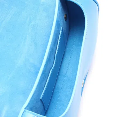 Pre-owned Dior Christian  Blue Leather Shoulder Bag ()