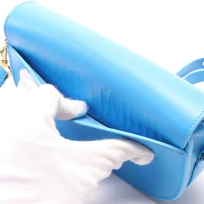 Pre-owned Dior Christian  Blue Leather Shoulder Bag ()