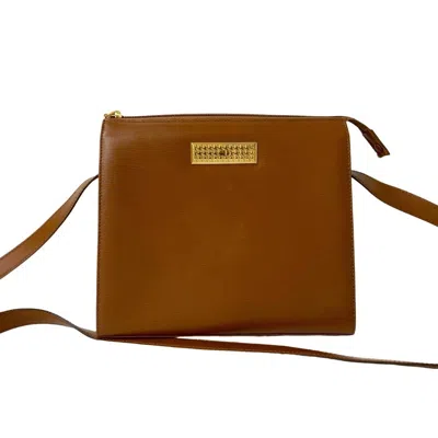 Pre-owned Dior Christian  Brown Leather Pochette Shoulder Bag ()