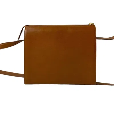 Pre-owned Dior Christian  Brown Leather Pochette Shoulder Bag ()