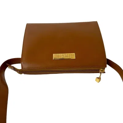Pre-owned Dior Christian  Brown Leather Pochette Shoulder Bag ()