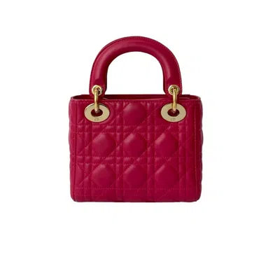 Pre-owned Dior Christian  Pink Leather Handbag Shoulder Bag ()
