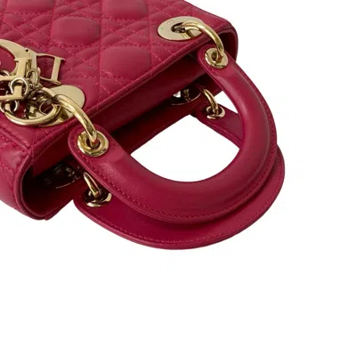Pre-owned Dior Christian  Pink Leather Handbag Shoulder Bag ()