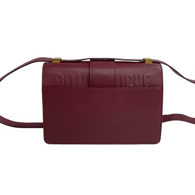 Pre-owned Dior Christian  Pink Gold Purple Wine Leather Pochette Shoulder Bag ()
