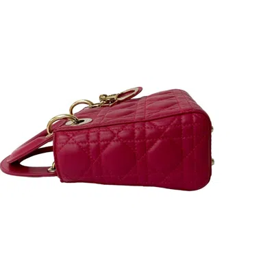 Pre-owned Dior Christian  Pink Leather Handbag Shoulder Bag ()