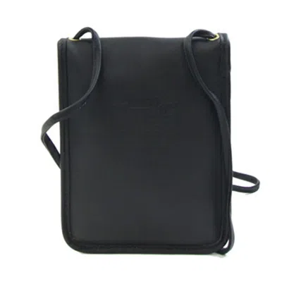 Pre-owned Coach Black Leather Pochette Shoulder Bag ()