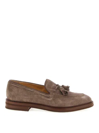 Brunello Cucinelli Tassel Loafers In Brown