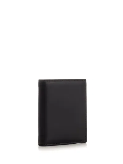 Comme Des Garçons Folding Wallet Compact Design In Black