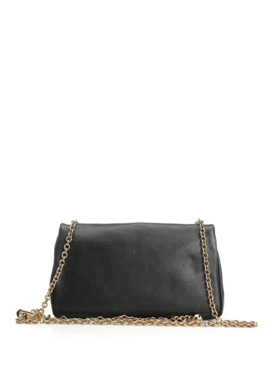Chloé Heritage Small Leather Shoulder Bag In Black