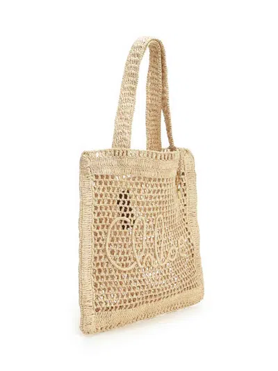 Chloé Estate Banana Tote Bag In Neutral