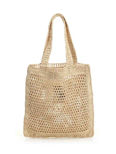 Chloé Estate Banana Tote Bag In Neutral