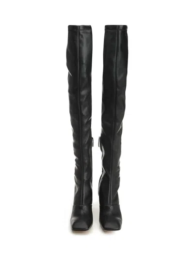 Chloé Janis Stretch Over-the-knee Boot In Black