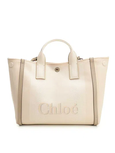 Chloé Chlo Carry Tote Bag In Neutral