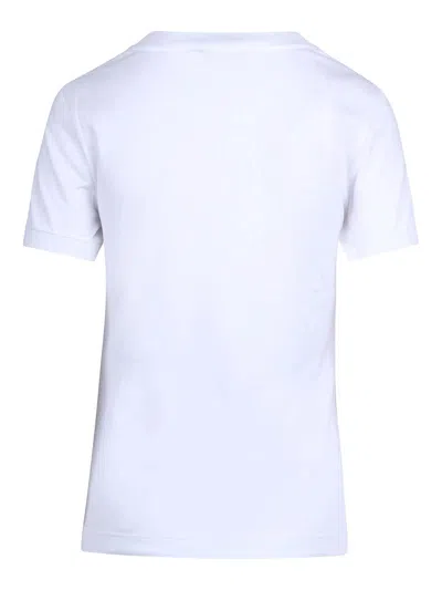 Dolce & Gabbana Short Sleeve Shirt With Logo In White