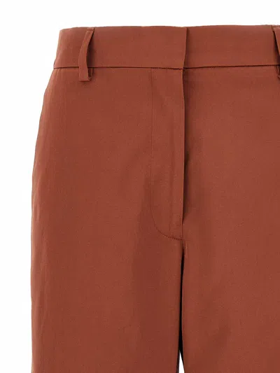 Dries Van Noten High Waist Wide Leg Trousers With Back Pockets In Red