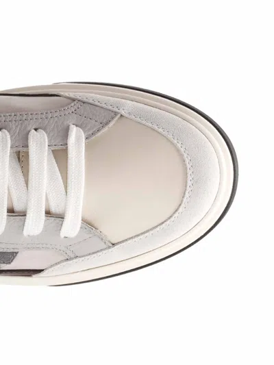 Ferragamo Men Low-top Sneakers With Gancini In Multi