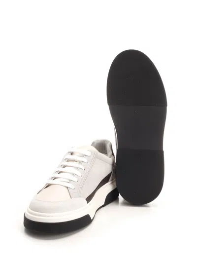 Ferragamo Men Low-top Sneakers With Gancini In Multi