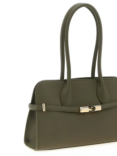 Furla Goccia Dome M Shoulder Bag In Green