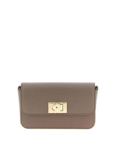 Furla 1927 Mini Crossbody Bag In Gray