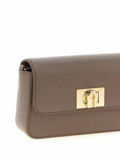 Furla 1927 Mini Crossbody Bag In Gray