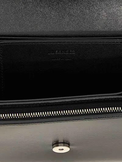 Jil Sander Tassel Crossbody Bag In Black