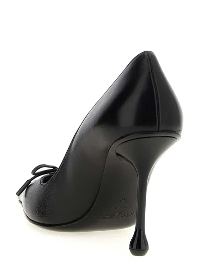 Jimmy Choo Scarlett 95 Leather Pumps In Black