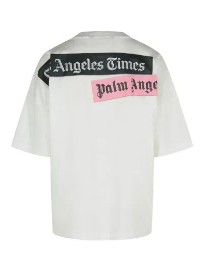 Palm Angels Paxlatimes News Over T-shirt In White
