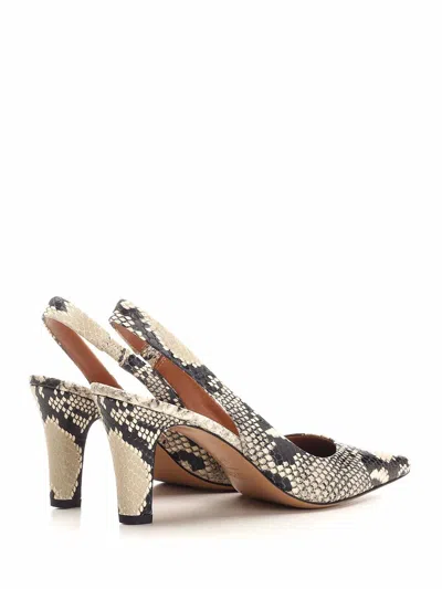 Paris Texas Python Print High-heeled Sandals In Multi