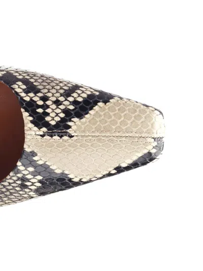 Paris Texas Python Print High-heeled Sandals In Multi