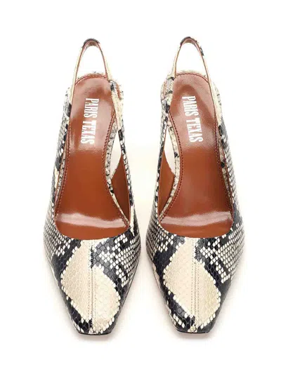 Paris Texas Python Print High-heeled Sandals In Multi