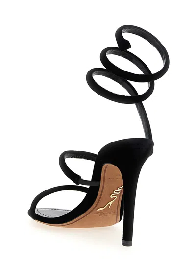 René Caovilla Flat Sandals Rene Caovilla Woman Color Black In Multi