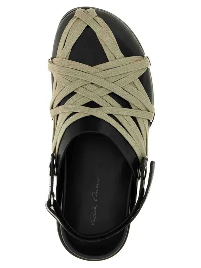 Rick Owens Megalaced Mule Shark Tooth Sole In Black