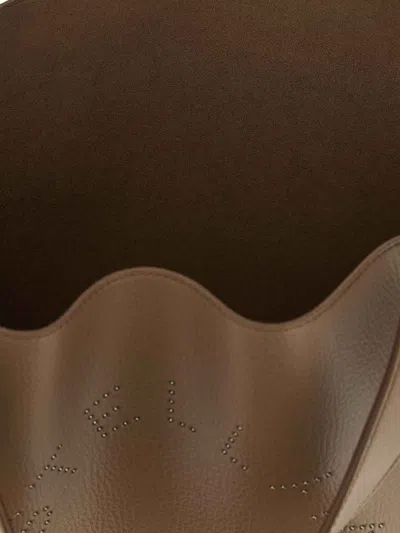 Stella Mccartney Brand Logo Tote Bag In Brown