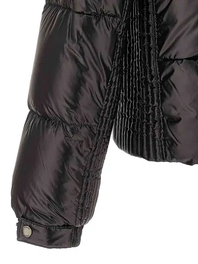 Tatras Belbo Black Down Jacket With Hood And Logo Patch On The Side In Tech Fabric Man In Black