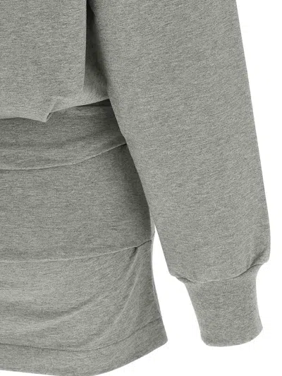 Attico Cotton Jersey Mini Dress In Black