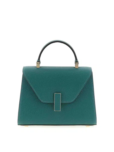 Valextra Iside Micro Leather Handbag In Green