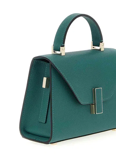 Valextra Iside Micro Leather Handbag In Green