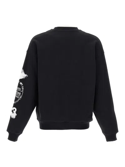 Y-3 Men's Graphic Crew Sweat In Black