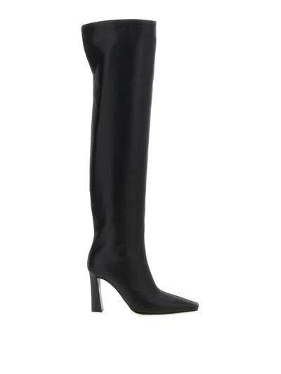 Giuseppe Zanotti Women Extra High Leather Boots In Black