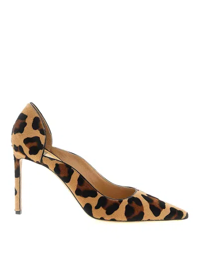 Francesco Russo Leopard Print Pointed Toe Pumps In Multi
