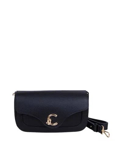 Coccinelle C-me Medium Shoulder Bag In Black