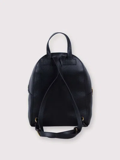 Coccinelle Minimalist Zip-closure Backpack With External Pocket In Black