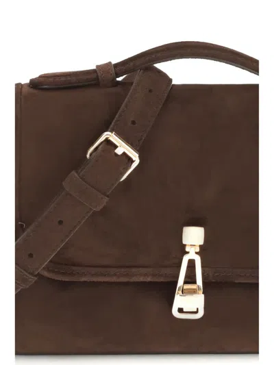 Gabriela Hearst Small Leonora Top-handle Clasp Bag In Brown