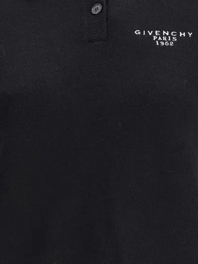 Givenchy Wool And Cashmere Polo Sweater In Black